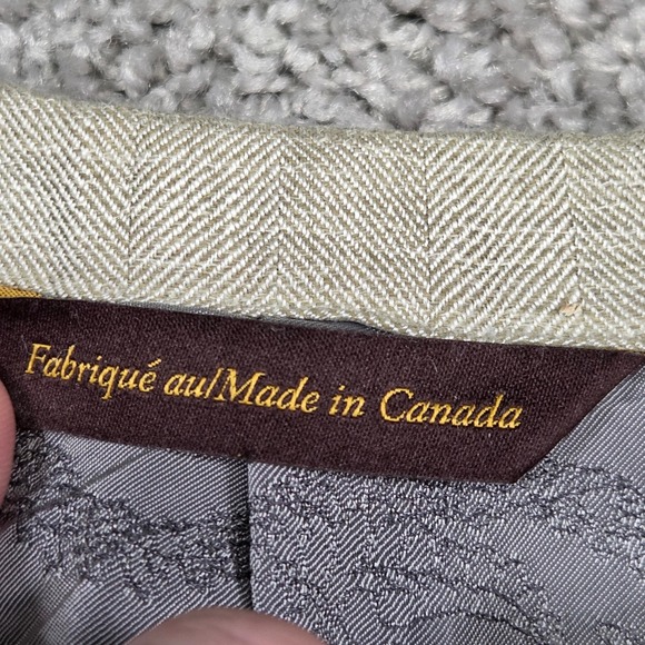 Robert Talbott Carmel Blazer 44R Men's Tan Wool Silk Linen Sport Coat Canada - Picture 4 of 16